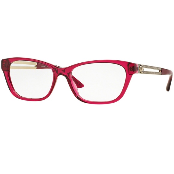 Versace Accessories - Versace Eyeglasses Red Crystal w/Demo Lens